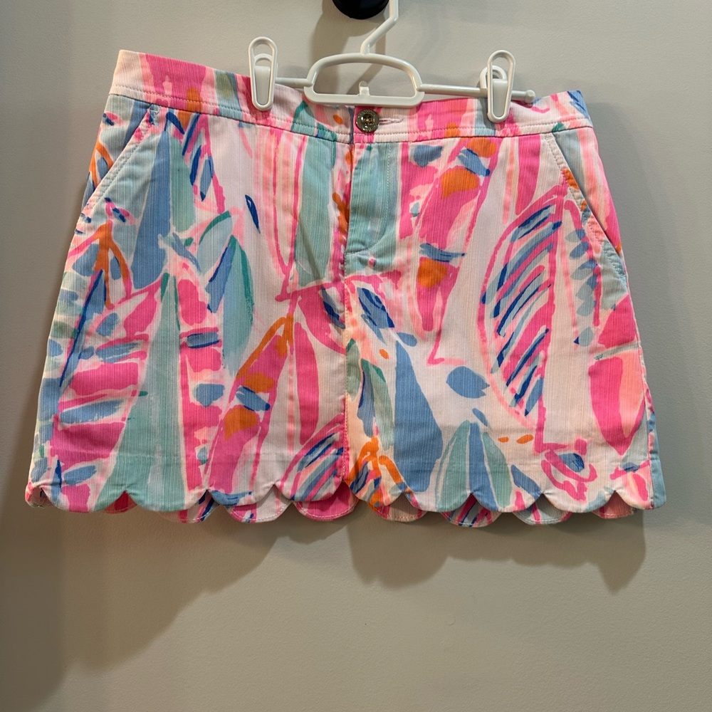 Lilly Pulitzer Pink and Blue Patterned Women's Shorts